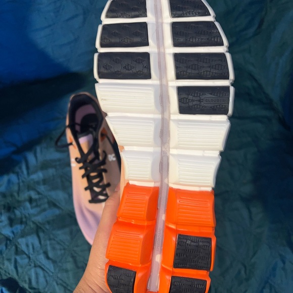 On Running Women's Peach and Orange Athletic Shoes - Picture 4 of 4